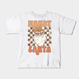 Howdy Santa Cowboy santa Kids T-Shirt